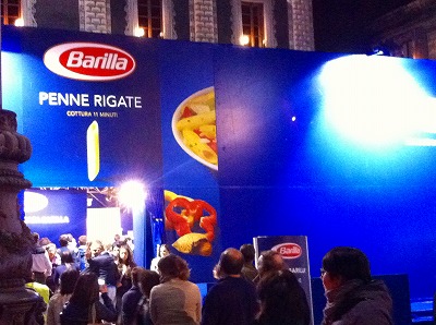 カターニアでパスタのBarillaのプロモーションに遭遇！