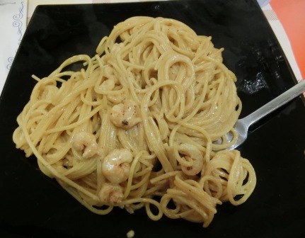 レモンソースのクリームパスタ