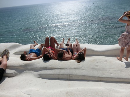 アグリジェントにある、トルコ階段「scala dei turchi」