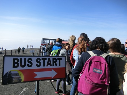 世界遺産エトナ山の南側から登山